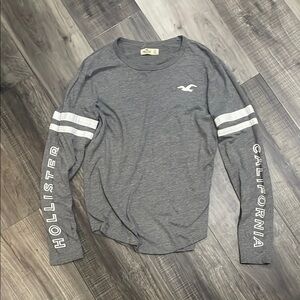 Hollister Gray Long Sleeve Shirt